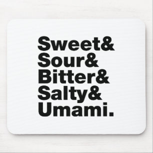 Fünf Grundgeschmacksrichtungen Mousepad