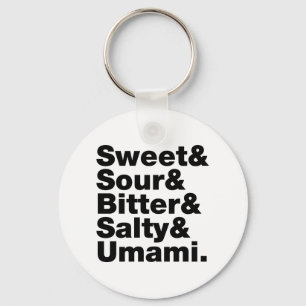 Fünf Grundgeschmacksrichtungen Schlüsselanhänger