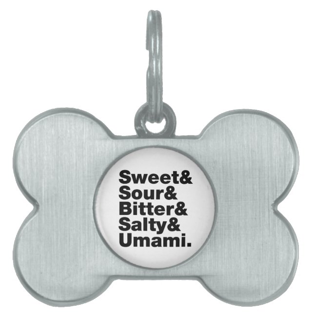 Fünf Grundgeschmacksrichtungen Tiermarke (Vorderseite)