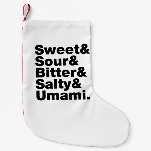 Fünf grundlegende Geschmäcke Kleiner Weihnachtsstrumpf (Vorderseite)