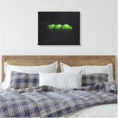 Fünf grüne Äpfel Leinwanddruck (Insitu (Schlafzimmer))