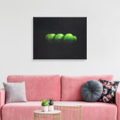 Fünf grüne Äpfel Leinwanddruck (Insitu (Wohnzimmer))