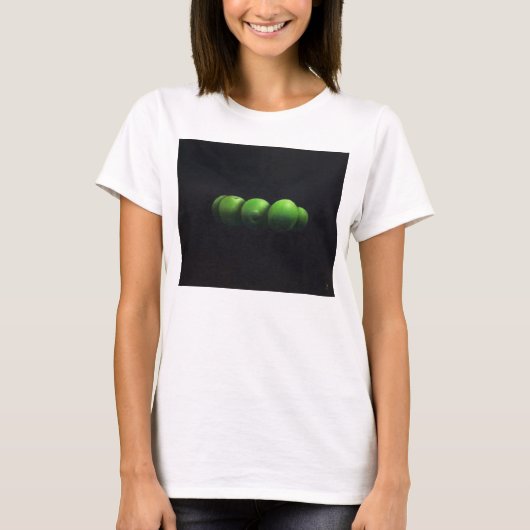 Fünf grüne Äpfel T-Shirt (Vorderseite)