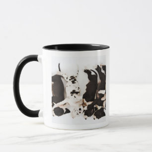Fünf Harlekin-Doggewelpen, die herein schlafen Tasse
