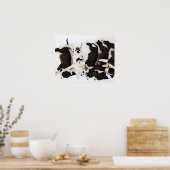 Fünf Harlequin Great Dane Welpen schlafen Poster (Küche)