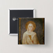 Fünf Heilige, Detail von St. Clare Button (Vorne & Hinten)