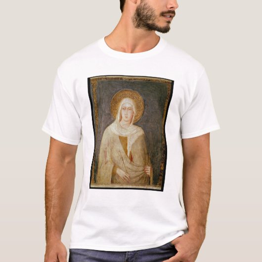 Fünf Heilige, Detail von St. Clare T-Shirt (Vorderseite)