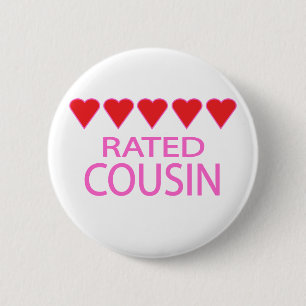 Fünf-Herz-Cousin Button