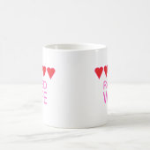 Fünf Herz-Ehefrau Kaffeetasse (Mittel)