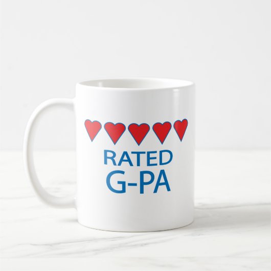 Fünf Herz G-Pa Kaffeetasse (Links)