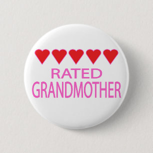 Fünf Herz Großmutter Button