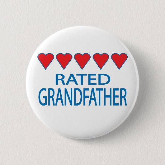 Fünf-Herz-Großvater Button (Vorderseite)