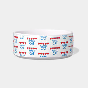 Fünf Herz-Katze Napf