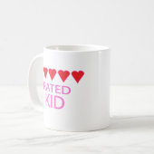 Fünf-Herz-Kind Kaffeetasse (Vorderseite Links)