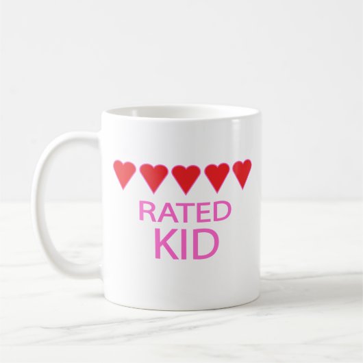 Fünf-Herz-Kind Kaffeetasse (Links)