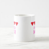Fünf Herz-Mama Kaffeetasse (Mittel)