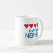 Fünf-Herz-Neffe Kaffeetasse (VorderseiteRechts)