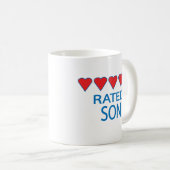 Fünf-Herz-Sohn Kaffeetasse (VorderseiteRechts)