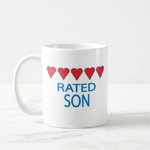 Fünf-Herz-Sohn Kaffeetasse