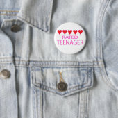 Fünf-Herz-Teenager Button (Beispiel)