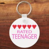 Fünf-Herz-Teenager Schlüsselanhänger (Vorderseite)