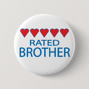 Fünf-Herzen-Bruder Button