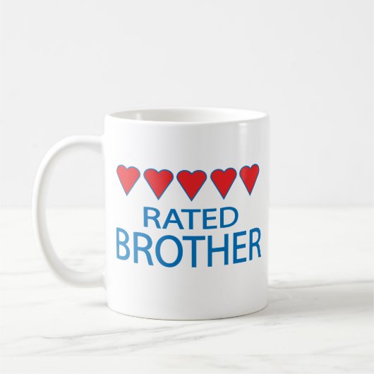 Fünf-Herzen-Bruder Kaffeetasse (Links)