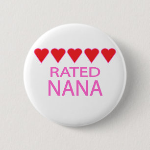Fünf Herzen Oma Button