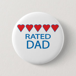 Fünf-Herzen-Vater Button