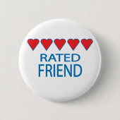 Fünf Herzfreunde Button (Vorderseite)