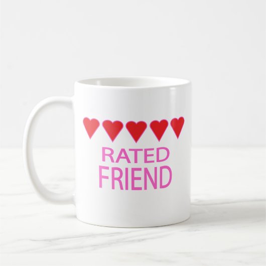 Fünf Herzfreunde Kaffeetasse (Links)