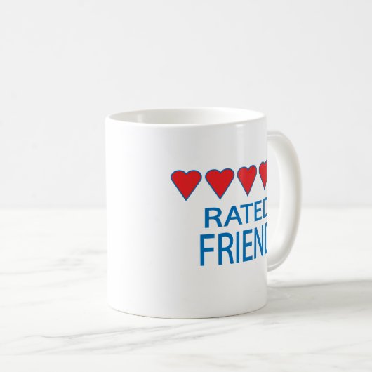 Fünf Herzfreunde Kaffeetasse (VorderseiteRechts)
