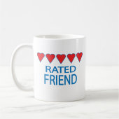 Fünf Herzfreunde Kaffeetasse (Links)