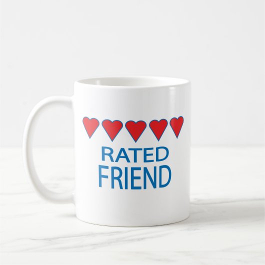 Fünf Herzfreunde Kaffeetasse (Links)