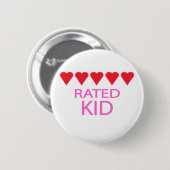 Fünf Herzkinder Button (Vorne & Hinten)