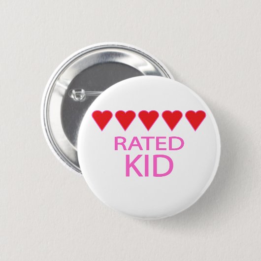Fünf Herzkinder Button (Vorne & Hinten)