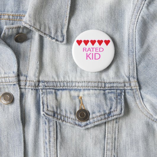 Fünf Herzkinder Button (Beispiel)