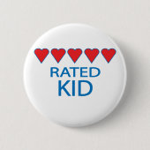 Fünf Herzkinder Button (Vorderseite)