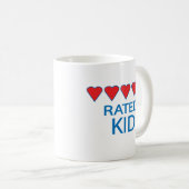 Fünf Herzkinder Kaffeetasse (VorderseiteRechts)