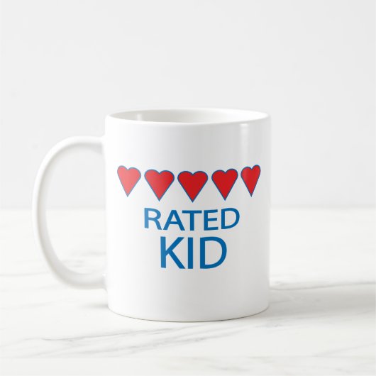 Fünf Herzkinder Kaffeetasse (Links)