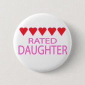 Fünf Herztochter Button (Vorderseite)