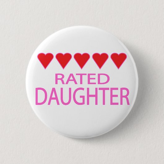 Fünf Herztochter Button (Vorderseite)