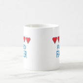 Fünf Herzvater Kaffeetasse (Mittel)