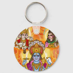 Fünf hinduistische Götter Schlüsselanhänger