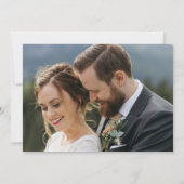 Fünf Hochzeitsstipendiaten Schriftart gezeichnet D Dankeskarte (Rückseite)