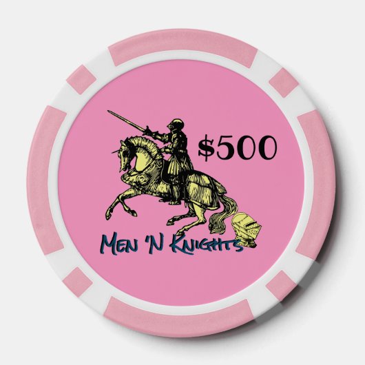 Fünf Hundert Dollar (Logo) Pokerchips (Rückseite)