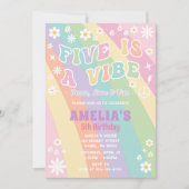 Fünf ist eine lebendige Einladung zum Geburtstag (Vorderseite)
