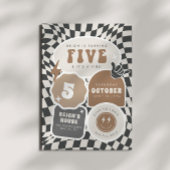 Fünf ist eine Vibe | Boys 5th Retro Skater Party Einladung