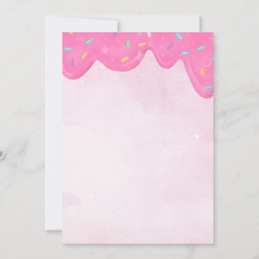 Fünf ist so eine süße Einladung (Rückseite)