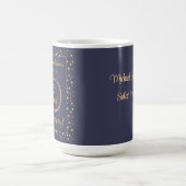 Fünf Jahre Business Anniversary Navy und Gold Look Kaffeetasse (Mittel)